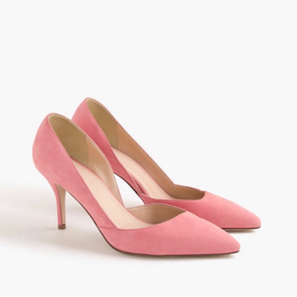 J. Crew Shoes - J. Crew Pink Colette Suede d’Orsay Pumps S 8.5